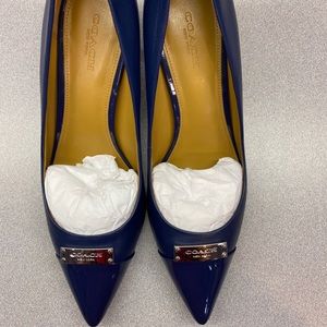 Coach blue heels